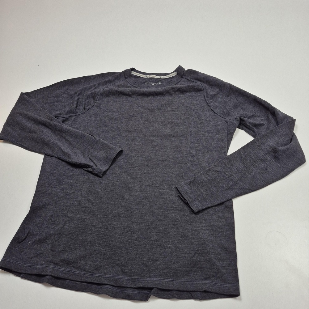 Smartwool Merino 250 Base Layer Shirt Mens Medium Gray FLAW